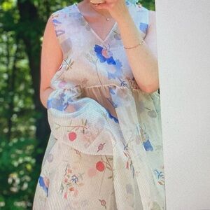 Noemiah 💯 silk organza overlay dress…MADE IN MONTREAL